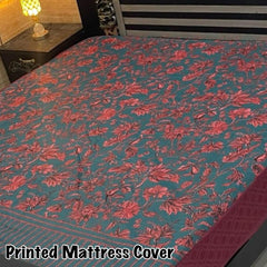 Waterproof Mattress Cover Printed King Size Design-607