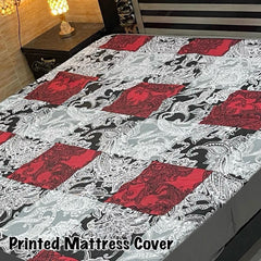 Waterproof Mattress Cover Printed King Size Design-609