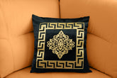 Embossed Velvet Applique Cushion Cover 17 x 17