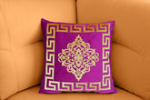 Embossed Velvet Applique Cushion Cover 17 x 17