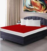 Waterproof Mattress Protector Zippered Maroon-MPZ-622