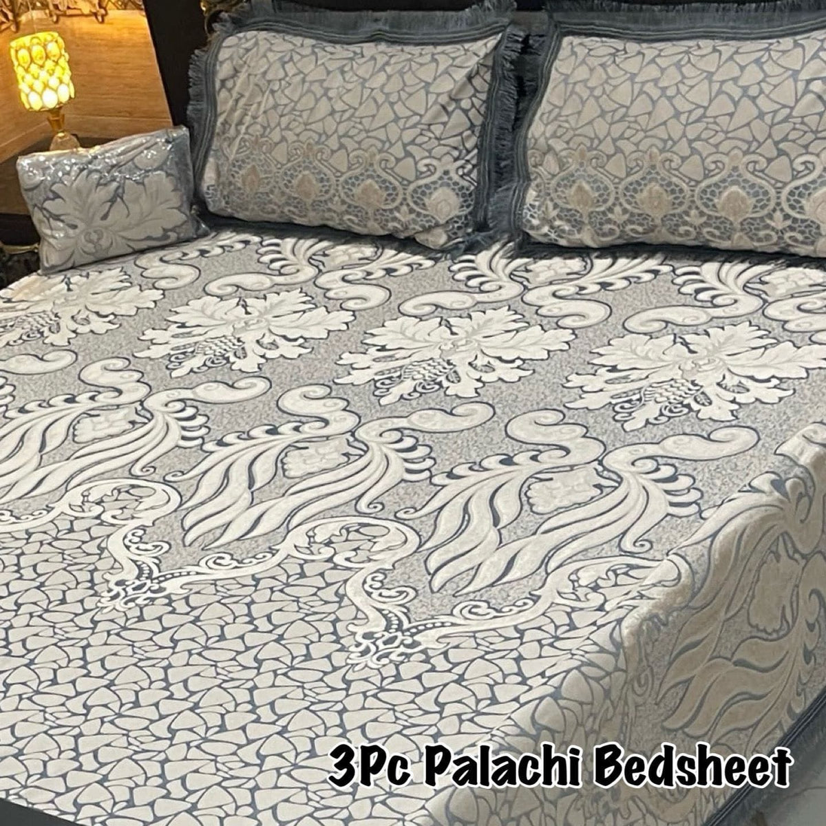 3PC Palachi Bed Sheet King Size | Luxurious Comfort