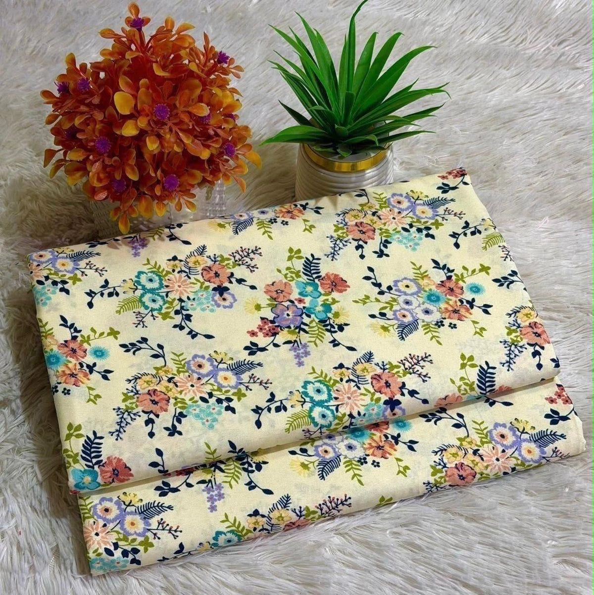 2 Piece Printed Summer Cotton Design-#12