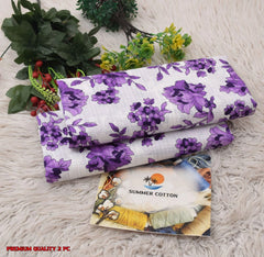 2 Piece Printed Summer Cotton Design-#17