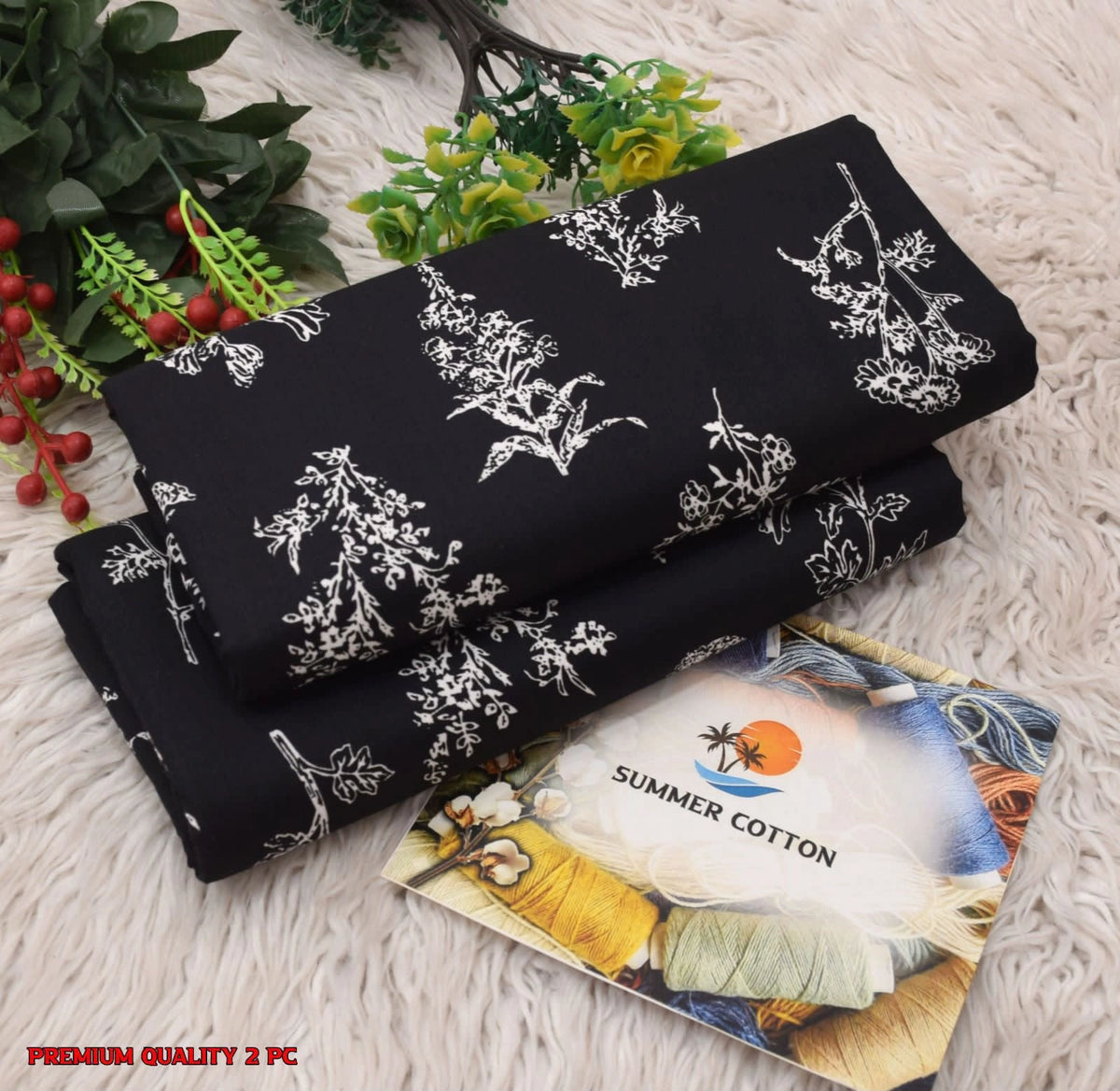 2 Piece Printed Summer Cotton Design-#18