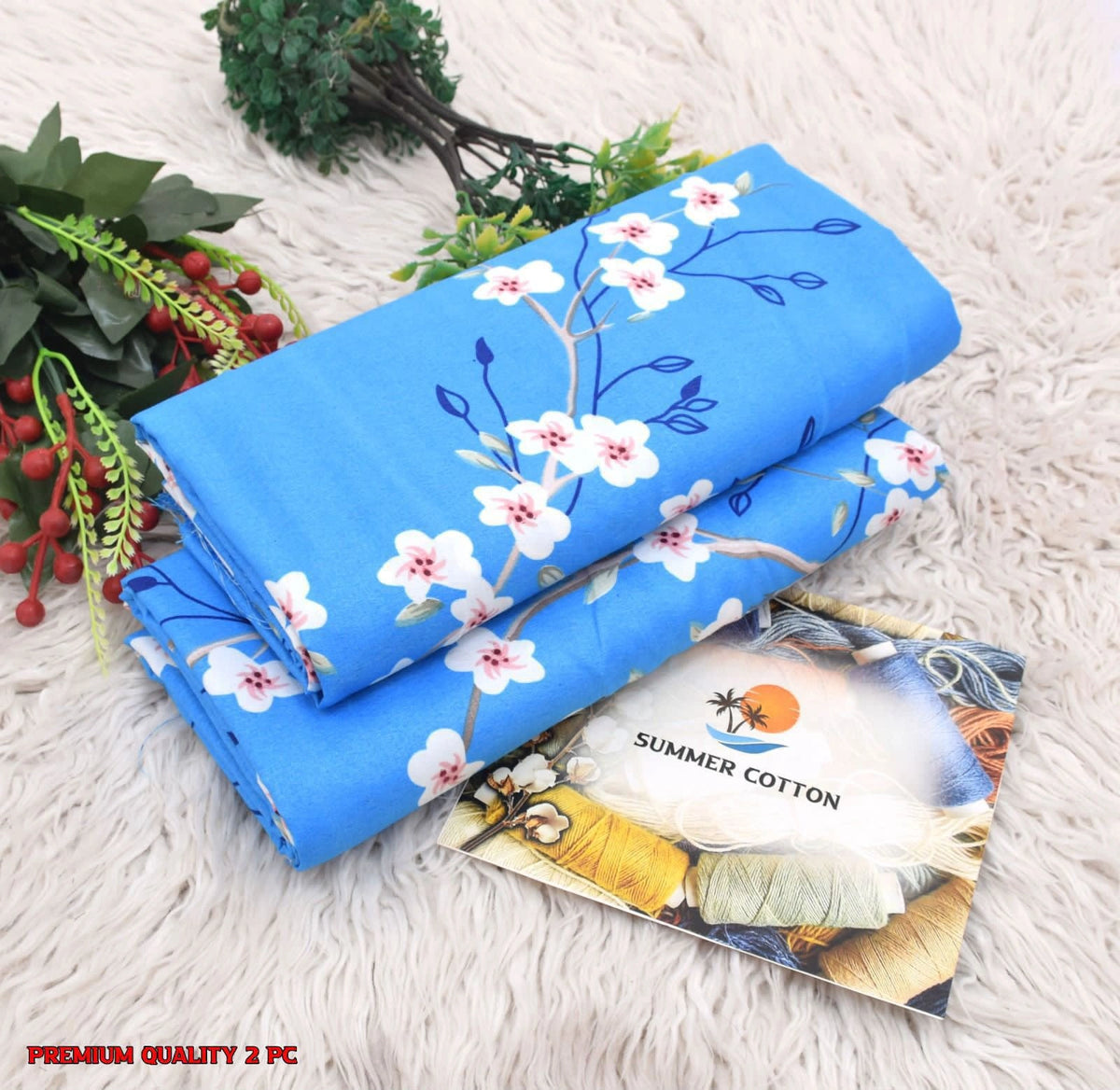2 Piece Printed Summer Cotton Design-#2