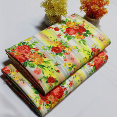 2 Piece Printed Summer Cotton Design-#7