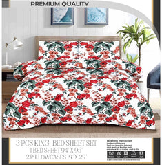 3 Pcs King Bed Sheet Set | Soft, Luxurious, and Stylish