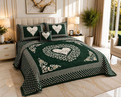 Jacquard Velvet Bed Sheet-4PC Design-518