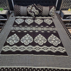 Jacquard Velvet Bed Sheet-4PCS