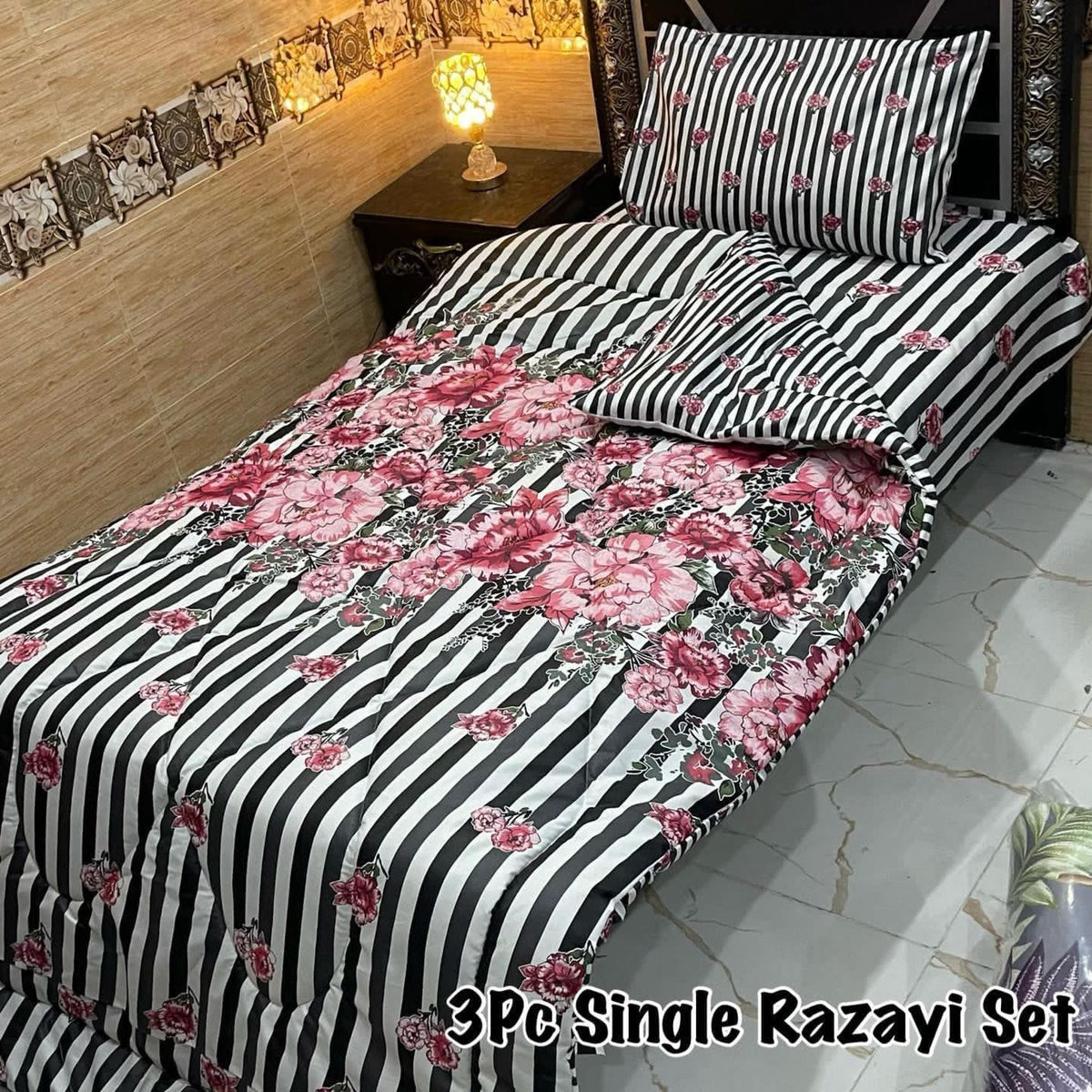 3PC Vicky Razai Set Single Bed-SRS-14