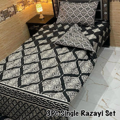 3PC Luxurious Heavy-Filled Winter Bedding Set |Single Bed-SRS-09