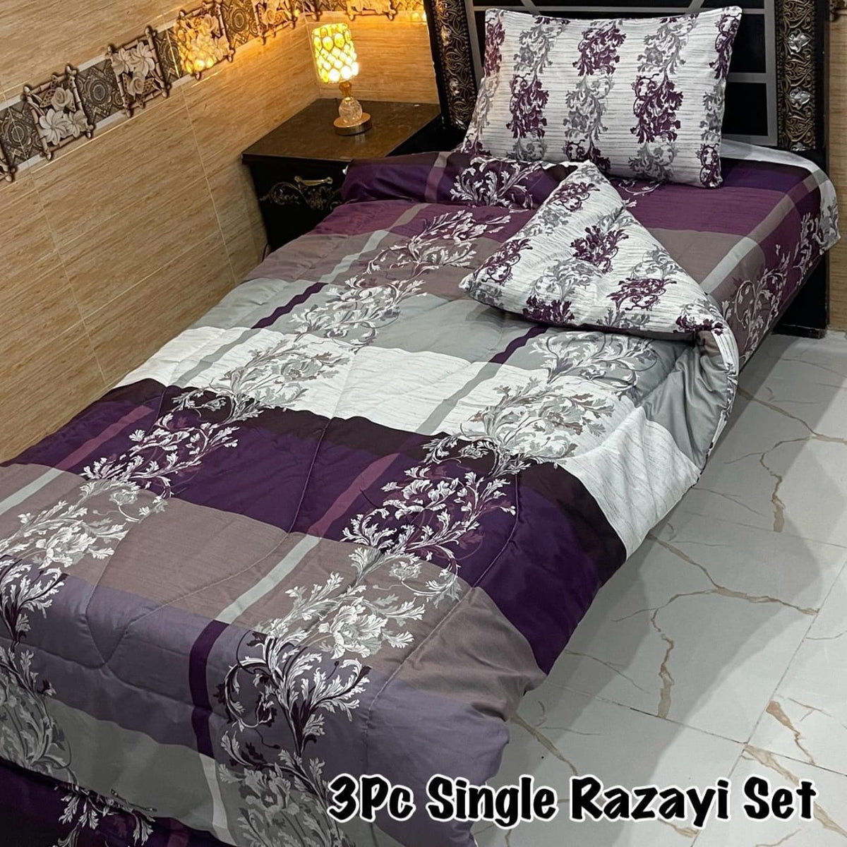 3PC Vicky Razai Set Single Bed-SRS-20042