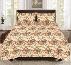 3 PCs Bed Sheet | Double Bed | King Size | Box Pack | Design-1713