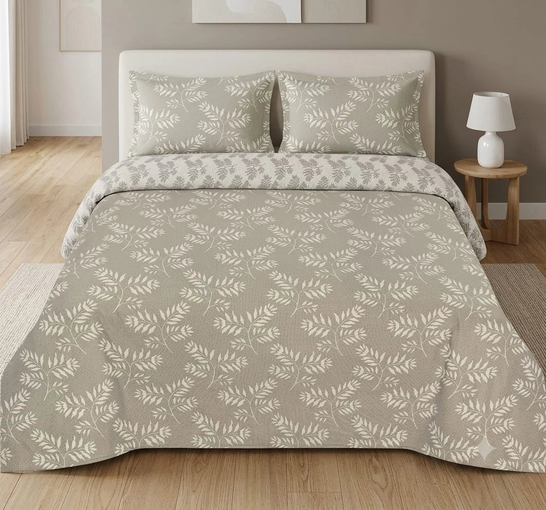 3 PCs Bed Sheet | Double Bed | King Size | Box Pack | Design-602