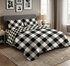3 PCs Bed Sheet | Double Bed | King Size | Box Pack | Design-701
