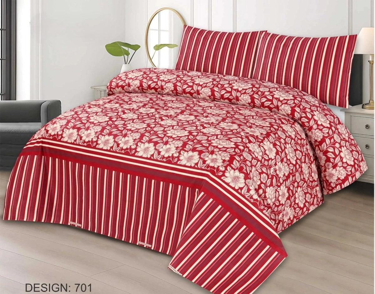 3 pcs King Size Bed Sheet Set Dynesty Export Quality-DEQ-701