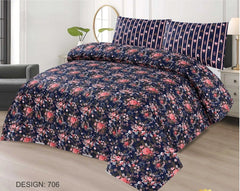 3 pcs King Size Bed Sheet Set Dynesty Export Quality-DEQ-706