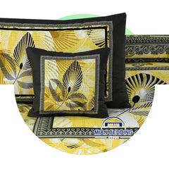 4Pcs Cotton Printed Bedsheet Set-Design-233