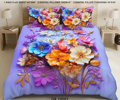 5 PCS DIGITAL BED SHEET SET