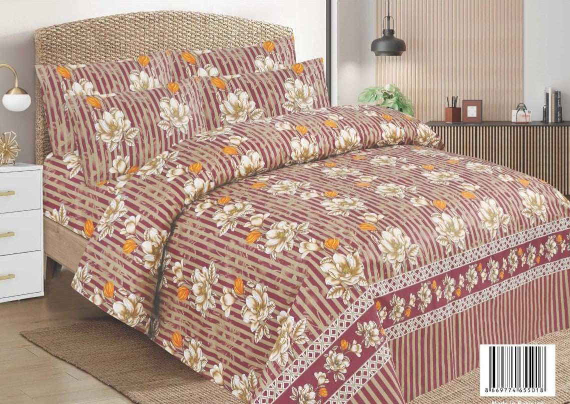 6 PCs Winter Comforter Set (Heavy Filling)