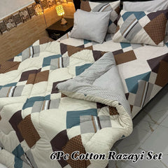 6 Pcs Winter Vicky Razai Set-EQR-20033