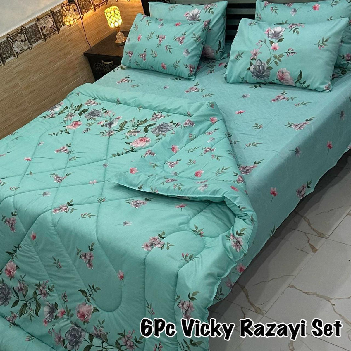 6 Pcs Winter Vicky Razai Set