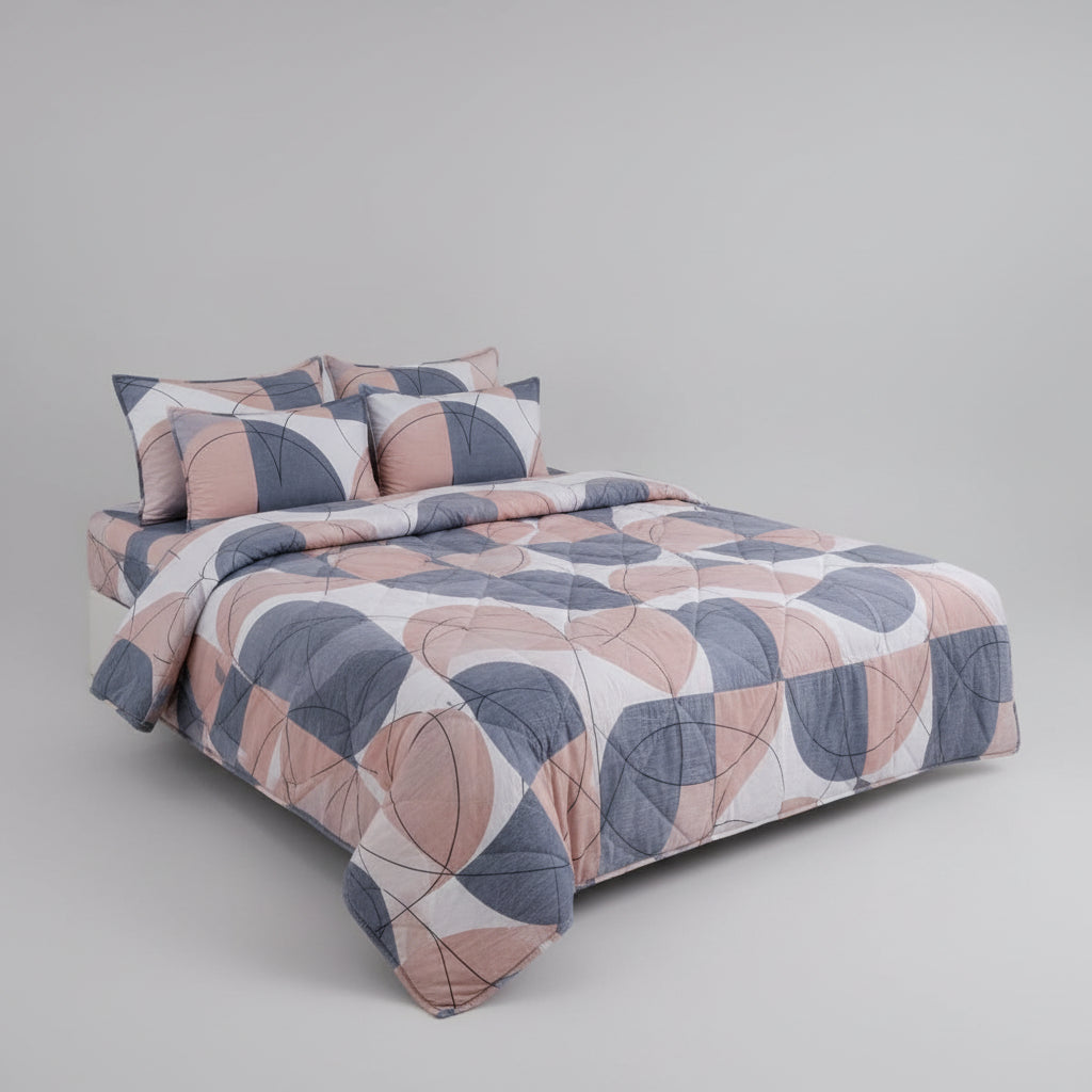 6 Pcs Vicky Razai Set | Double Bed King Size-VRSD-20020