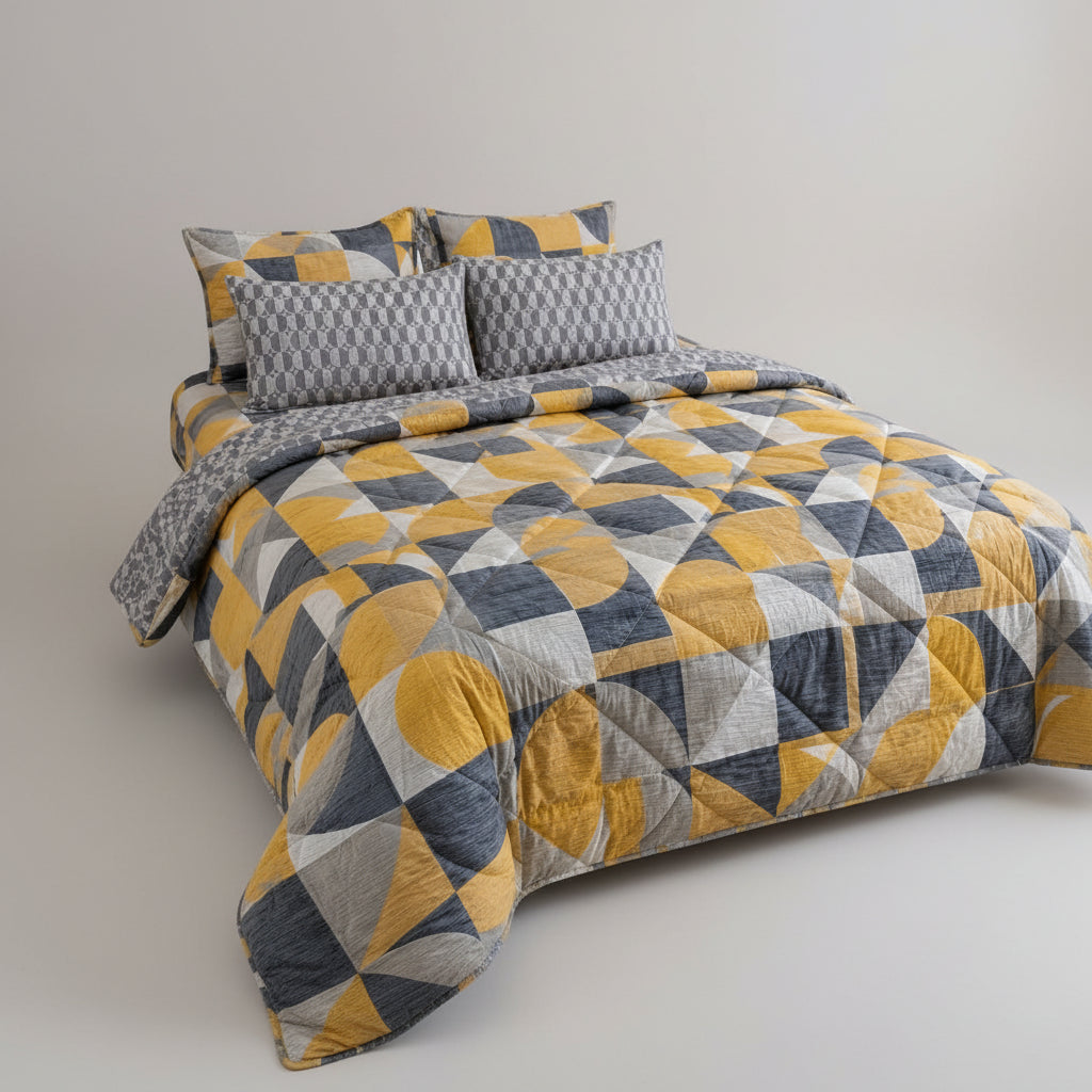 6 Pcs Vicky Razai Set | Double Bed King Size- VRSD-20021