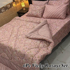 6 Pcs Vicky Razai Set | Double Bed | King Size | VRSD-20014