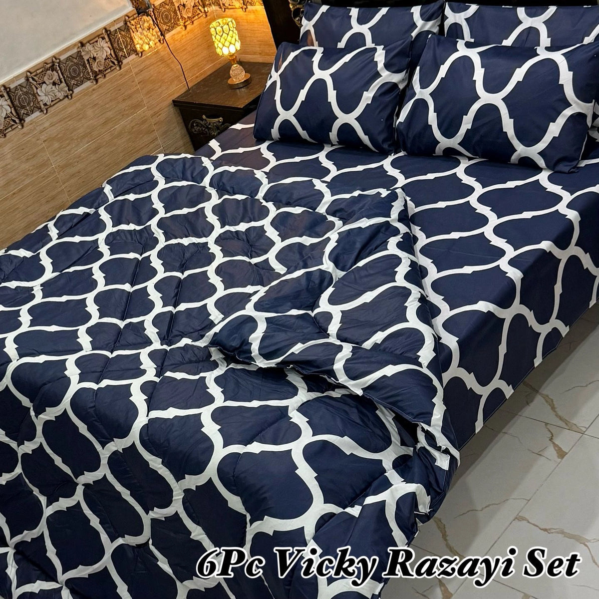6 Pcs Vicky Razai Set | Double Bed | King Size | VRSD-2007