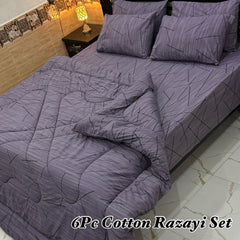 6 Pcs Winter Vicky Razai Set-EQR-20026