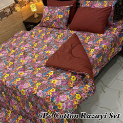 6 Pcs Winter Vicky Razai Set-EQR-20029