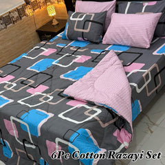 6 Pcs Winter Vicky Razai Set-EQR-20031