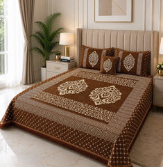 Jacquard Velvet Bed Sheet-4PCS