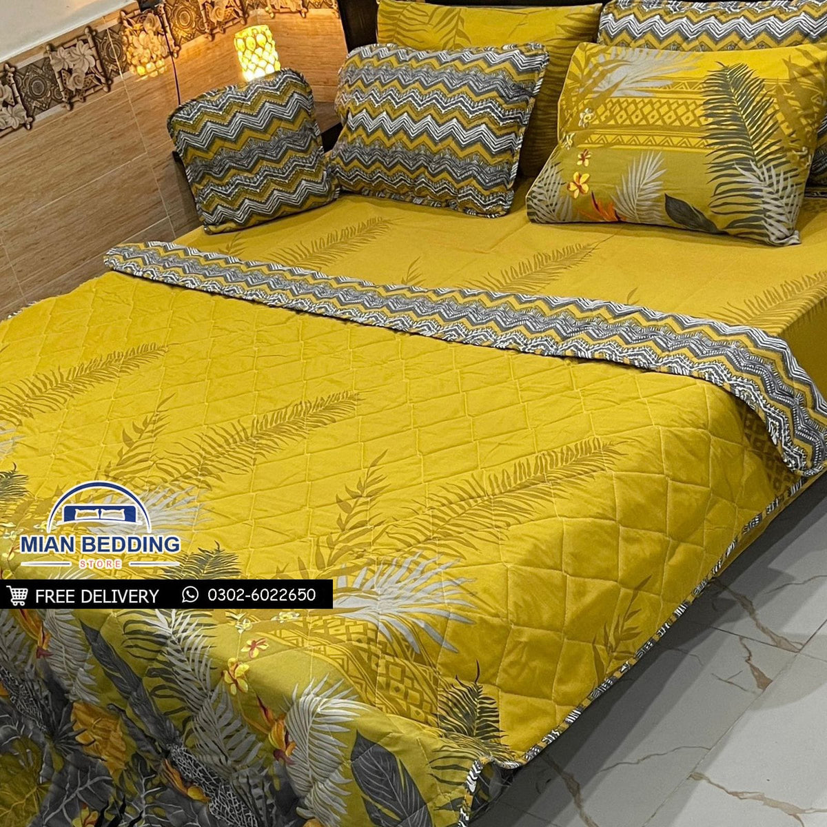 7pc Cotton Comforter Set-Design-#21