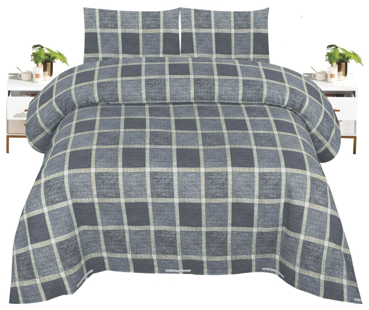 Crystal Bed Sheet-King Size-3Pcs-Design-123