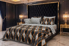 7Pc Printed Comforter Set-Design-#30