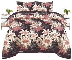 Crystal King Size Bed Sheet Set-3Pcs