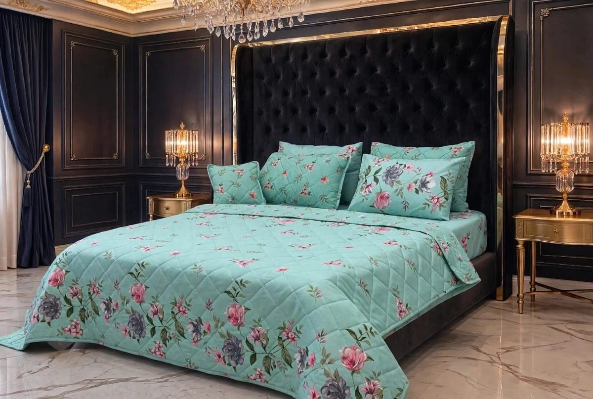 7pc Cotton Comforter Set-Design-#11