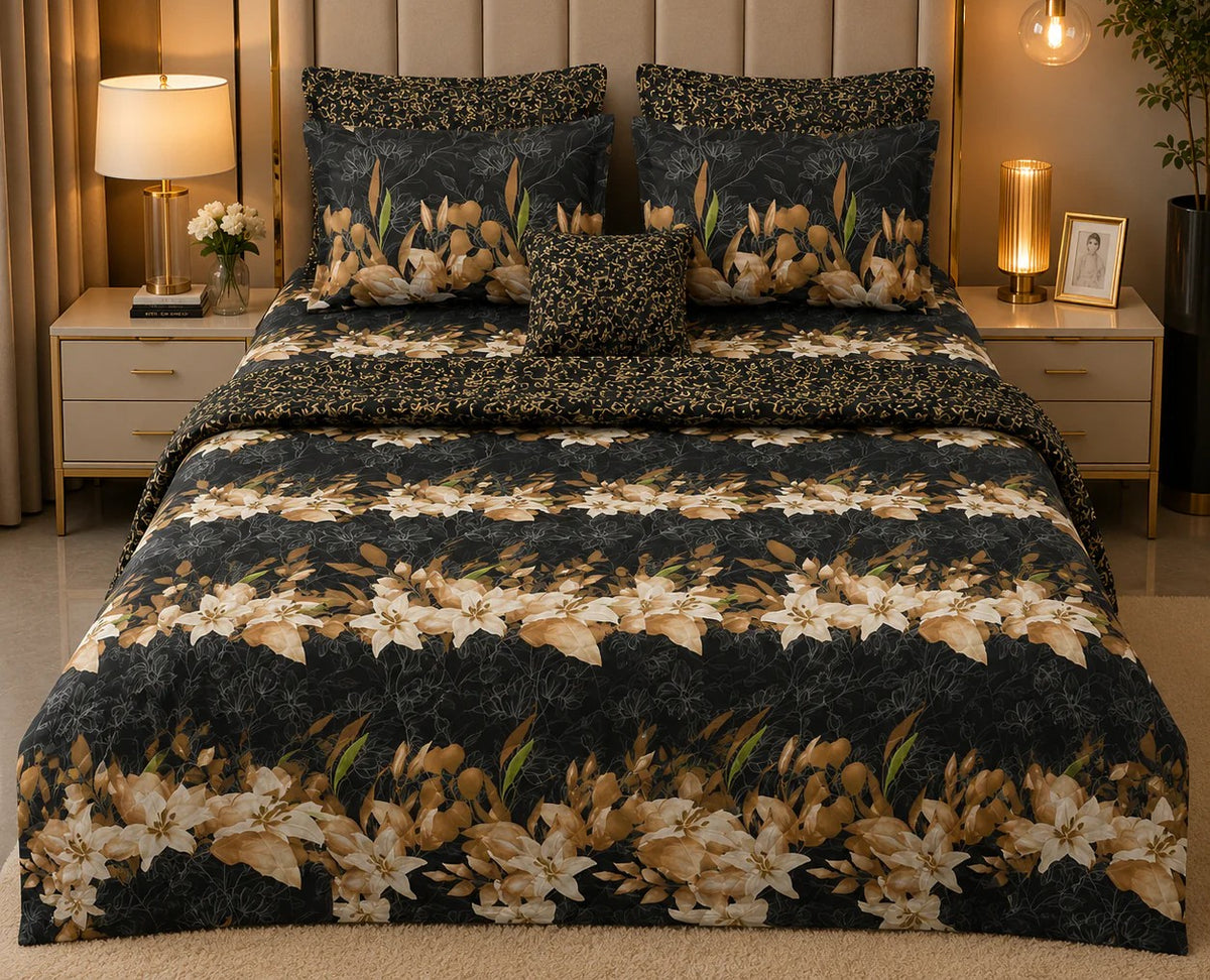 7pc Cotton Comforter Set-Design-#20