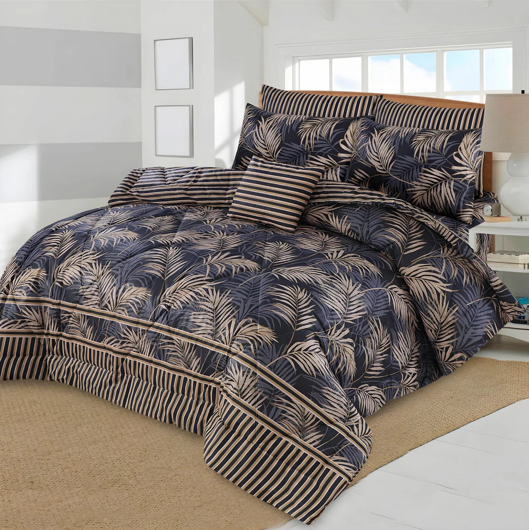 7pc Cotton Comforter Set-Design-#24