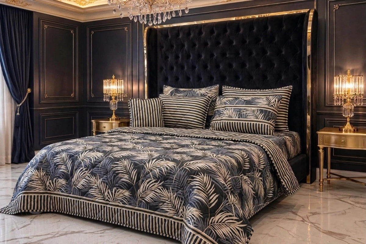 7pc Cotton Comforter Set-Design-#27