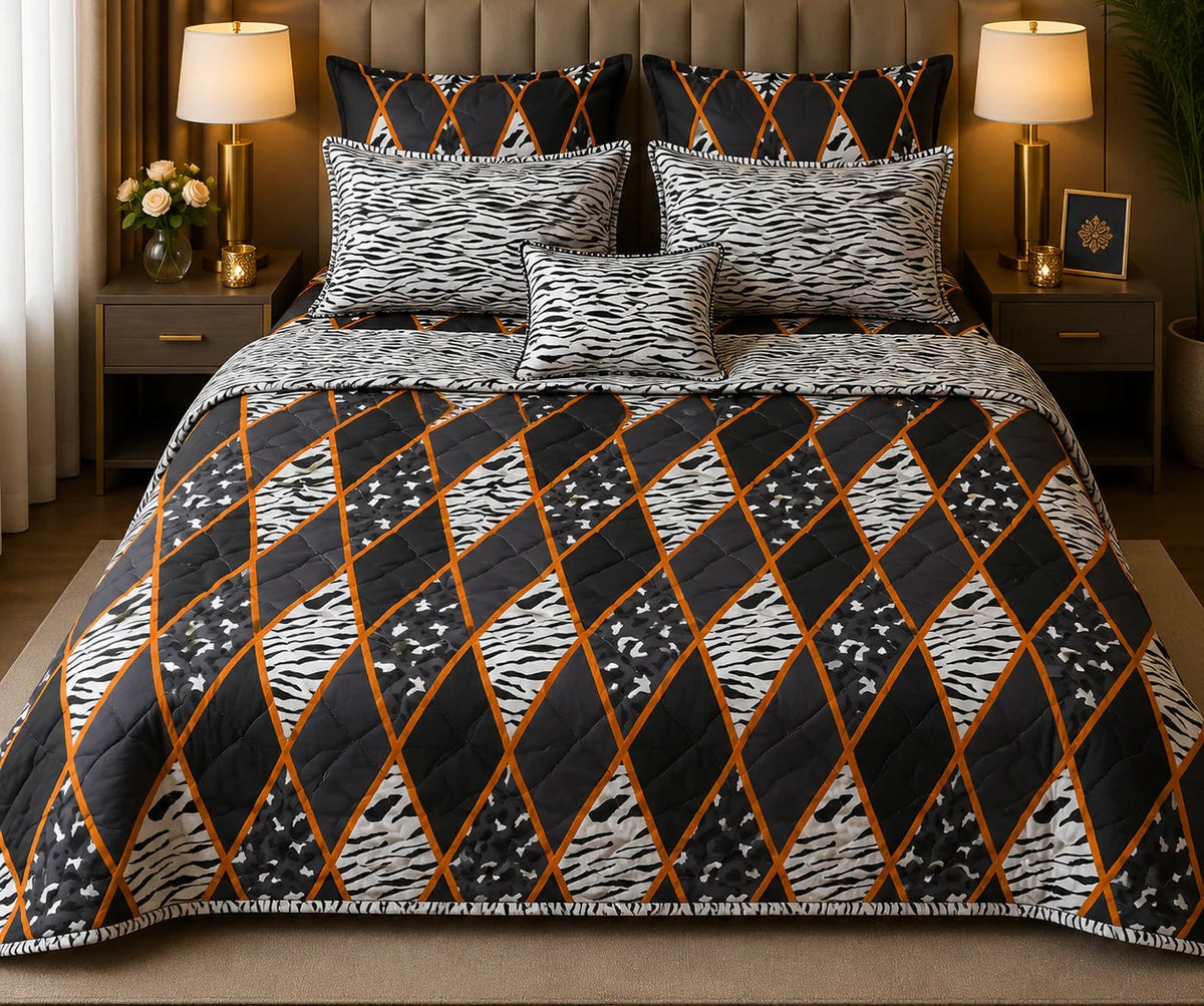 7pc Cotton Comforter Set-Design-#28