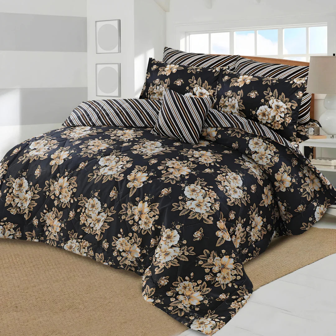 7pc Cotton Comforter Set-Design-#4