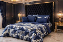 7pc Cotton Comforter Set-Design-#6