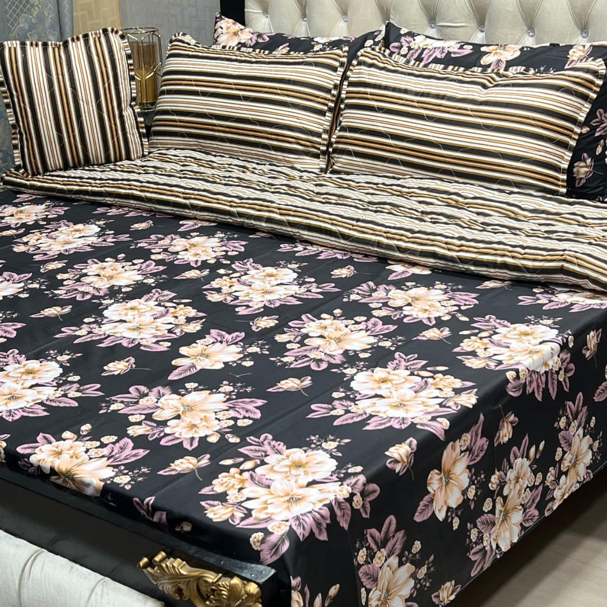 7pc Cotton Comforter Set-Design-#4