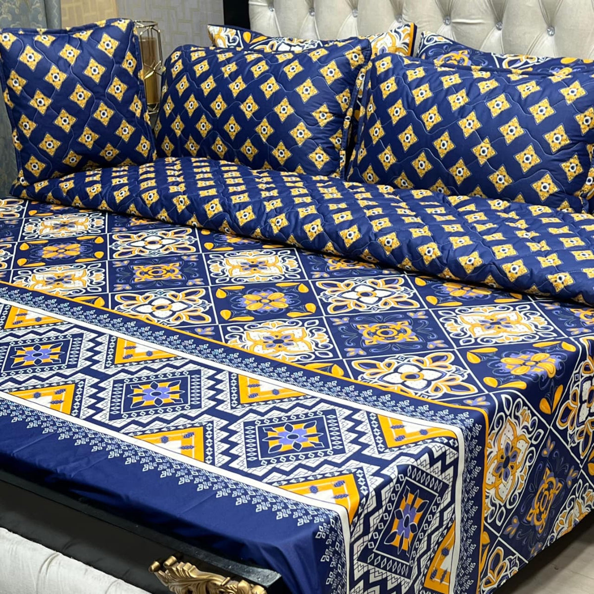 7pc Cotton Comforter Set-Design-#05