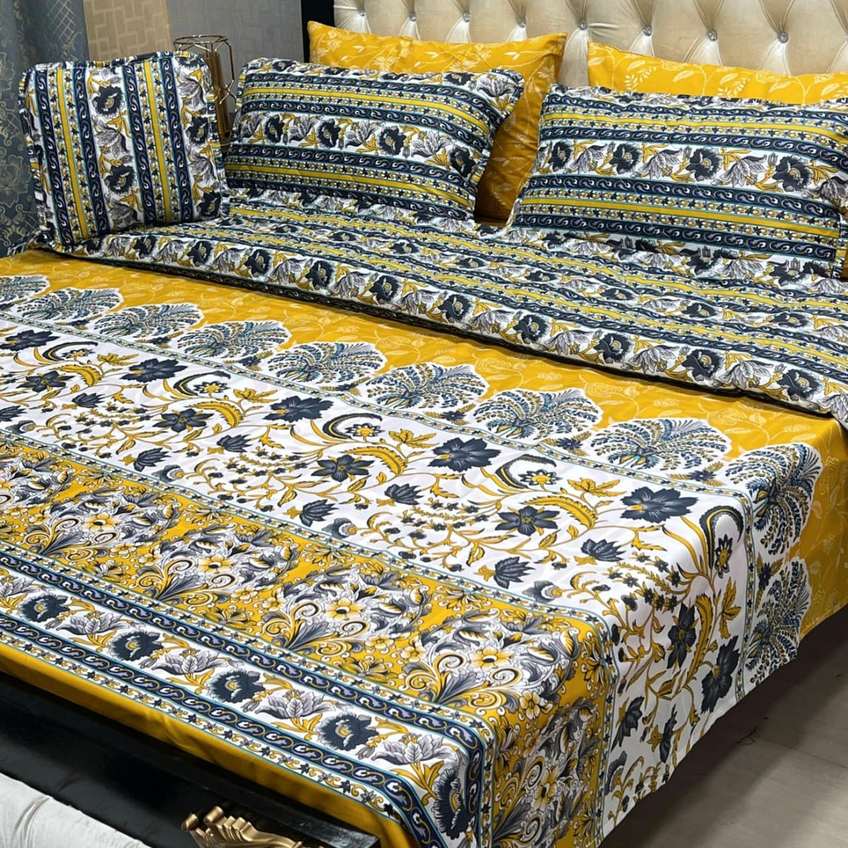 7pc Cotton Comforter Set-Design-#07