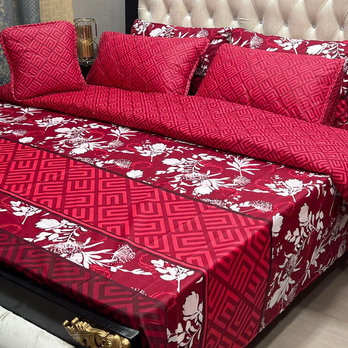 7pc Cotton Comforter Set-Design-#09